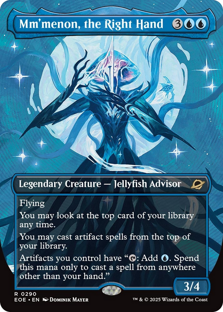 Mm'menon, the Right Hand (Borderless) [Edge of Eternities] | Shuffle n Cut Hobbies & Games