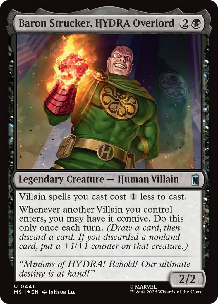 Baron Strucker, HYDRA Overlord (Surge Foil) [Marvel Super Heroes] | Shuffle n Cut Hobbies & Games