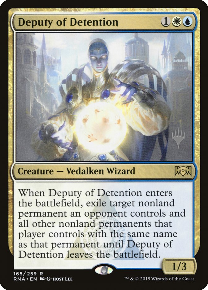 Deputy of Detention (Promo Pack) [Ravnica Allegiance Promos] | Shuffle n Cut Hobbies & Games