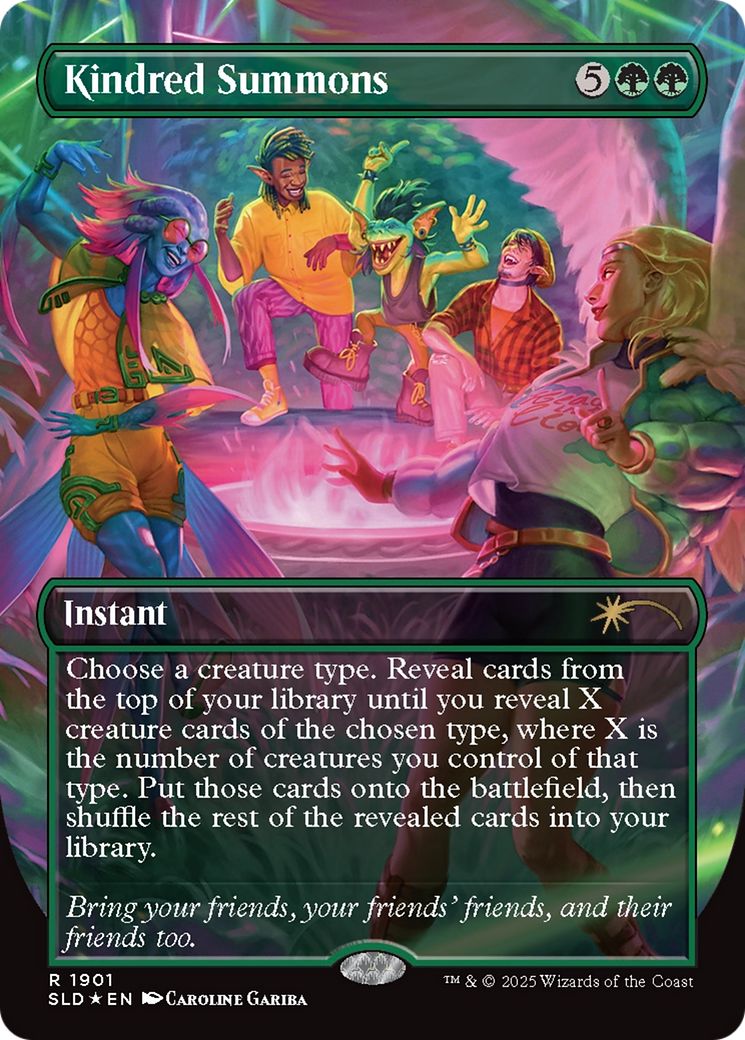 Kindred Summons (Double Rainbow Foil) [Secret Lair Drop Series] | Shuffle n Cut Hobbies & Games