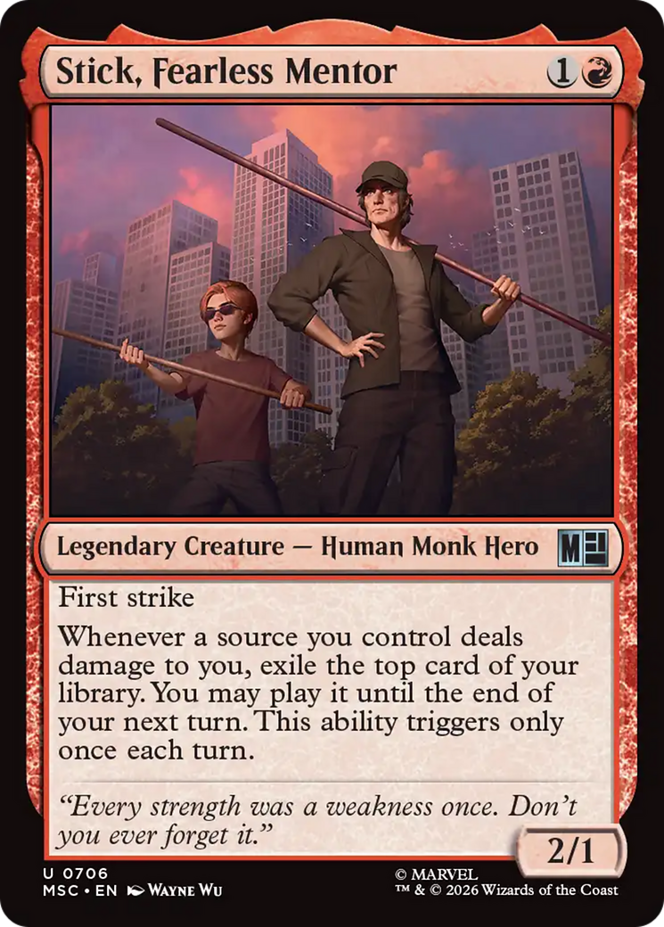 Stick, Fearless Mentor [Marvel Super Heroes Commander] | Shuffle n Cut Hobbies & Games