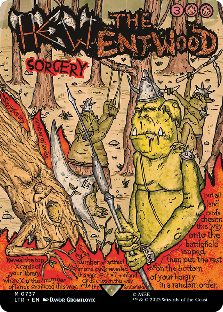 Hew the Entwood (Borderless Poster) [The Lord of the Rings: Tales of Middle-Earth] | Shuffle n Cut Hobbies & Games