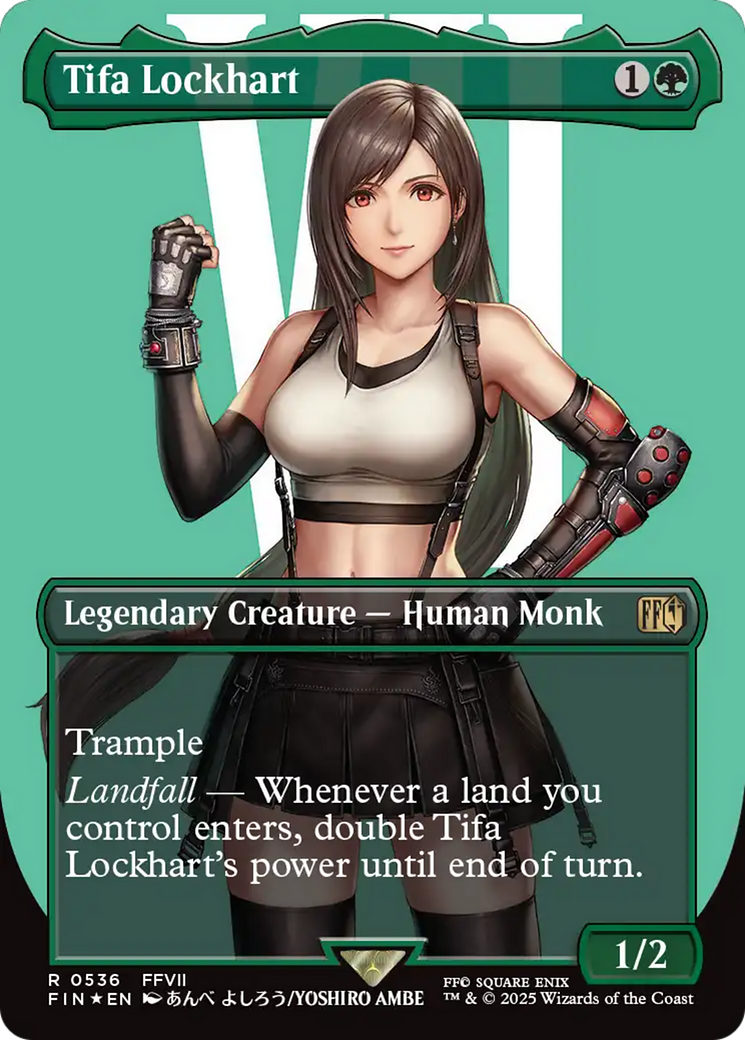 Tifa Lockhart (Borderless) (Surge Foil) [FINAL FANTASY] | Shuffle n Cut Hobbies & Games