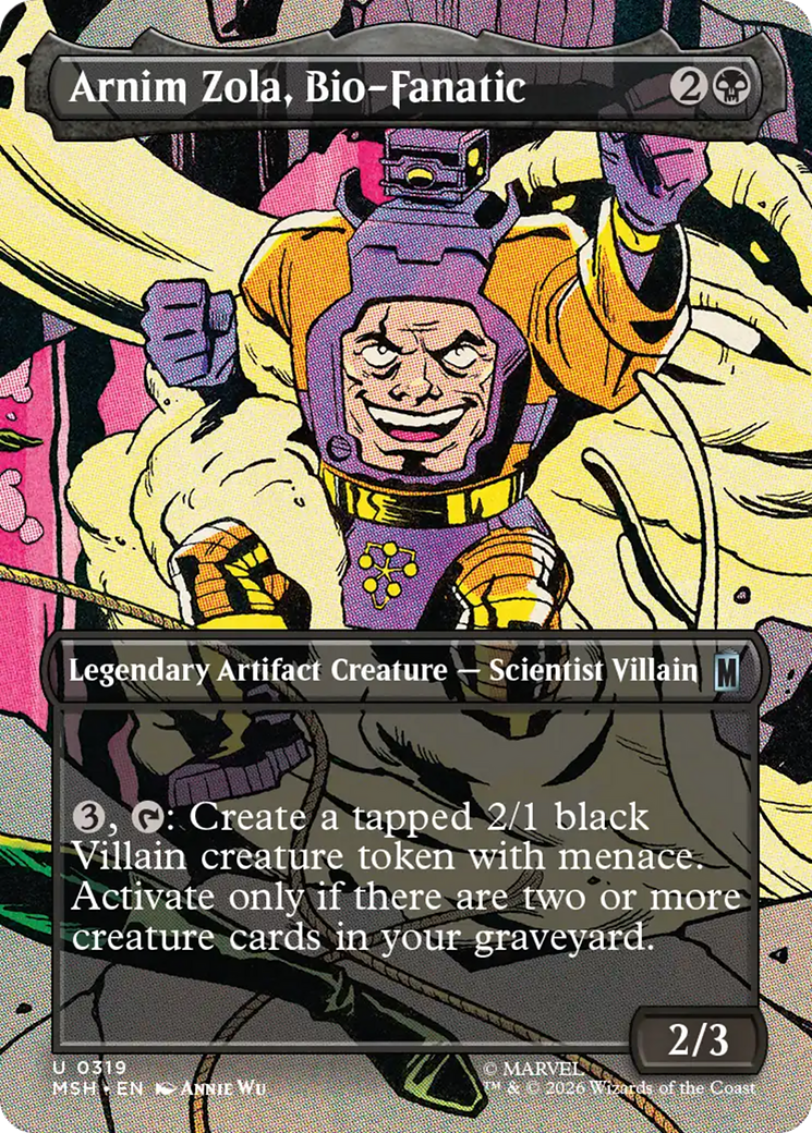 Arnim Zola, Bio-Fanatic (Borderless) [Marvel Super Heroes] | Shuffle n Cut Hobbies & Games