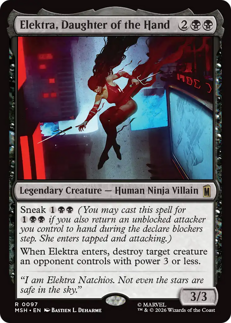 Elektra, Daughter of the Hand [Marvel Super Heroes] | Shuffle n Cut Hobbies & Games