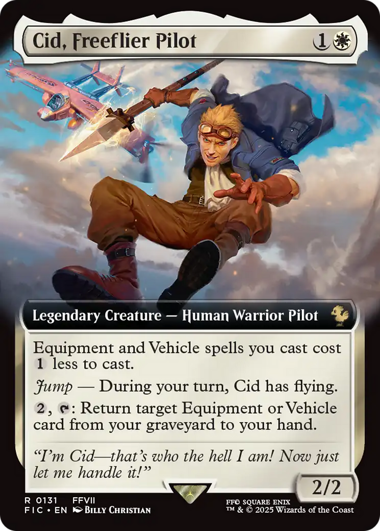 Cid, Freeflier Pilot (Extended Art) [FINAL FANTASY Commander] | Shuffle n Cut Hobbies & Games