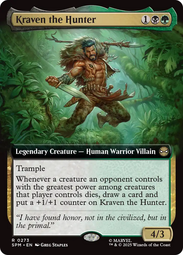 Kraven the Hunter (Extended Art) [Marvel's Spider-Man] | Shuffle n Cut Hobbies & Games
