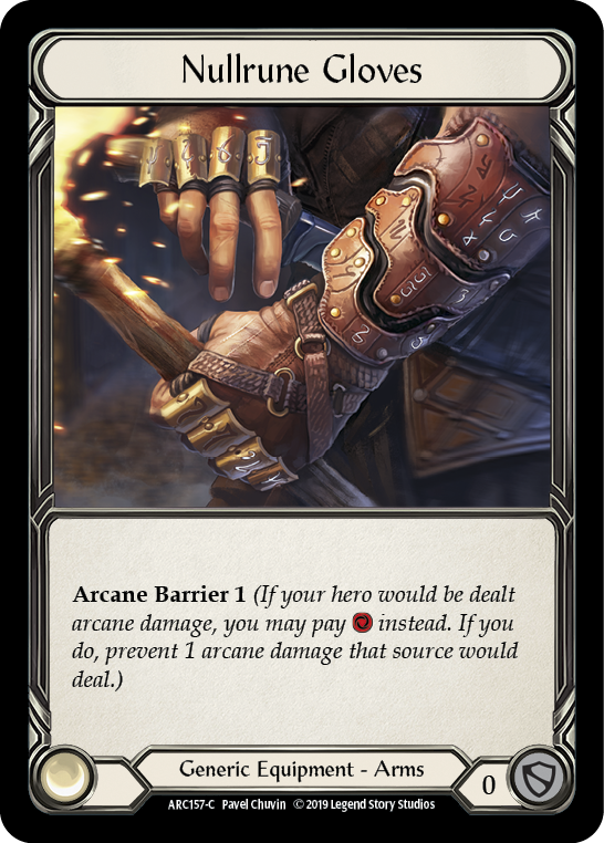 Nullrune Gloves [ARC157-C] (Arcane Rising)  1st Edition Normal | Shuffle n Cut Hobbies & Games
