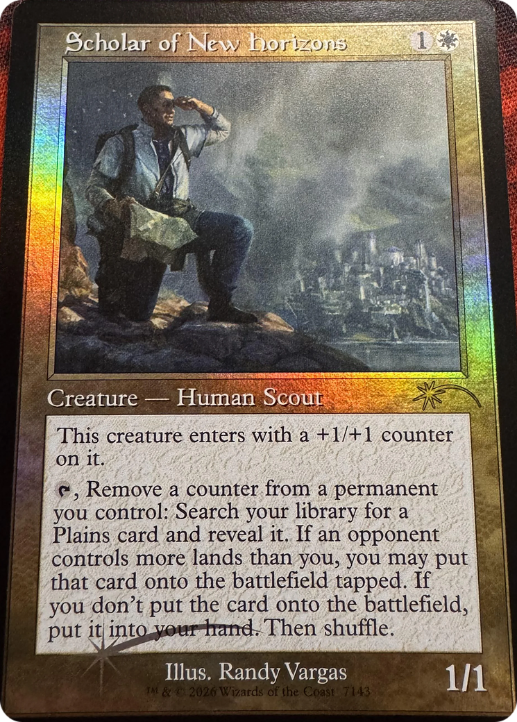 Scholar of New Horizons (Retro Frame) [Secret Lair Drop Series] | Shuffle n Cut Hobbies & Games
