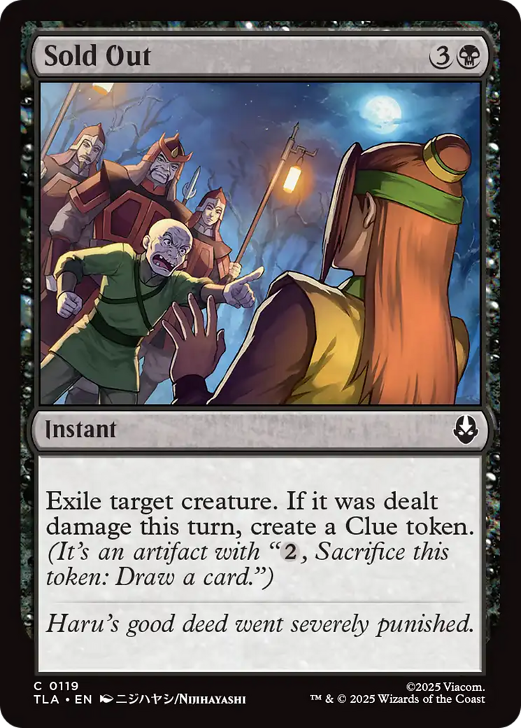 Sold Out [Avatar: The Last Airbender] | Shuffle n Cut Hobbies & Games