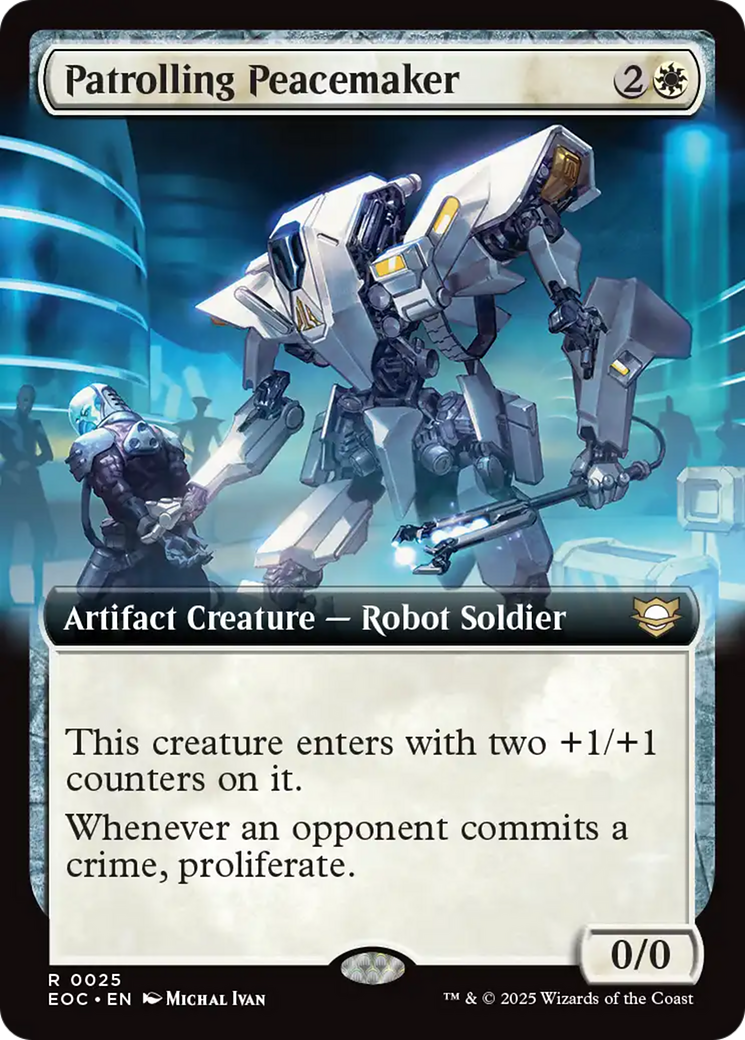 Patrolling Peacemaker (Extended Art) [Edge of Eternities Commander] | Shuffle n Cut Hobbies & Games