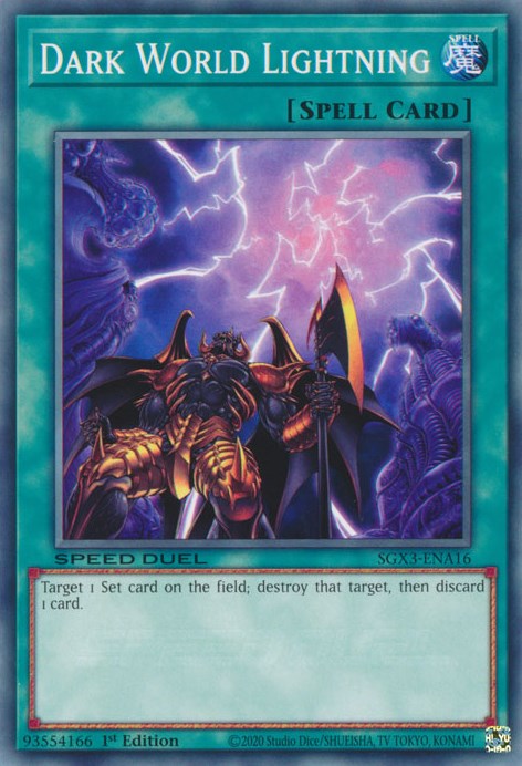 Dark World Lightning [SGX3-ENA16] Common | Shuffle n Cut Hobbies & Games