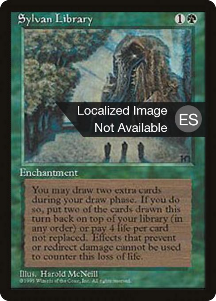 Sylvan Library [Fourth Edition Foreign Black Border] | Shuffle n Cut Hobbies & Games