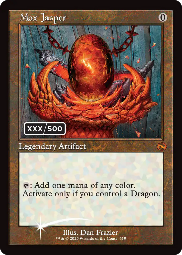 Mox Jasper (Serial Numbered) [Tarkir: Dragonstorm] | Shuffle n Cut Hobbies & Games