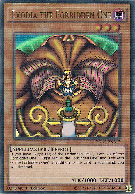 Exodia the Forbidden One [YGLD-ENA17] Ultra Rare | Shuffle n Cut Hobbies & Games