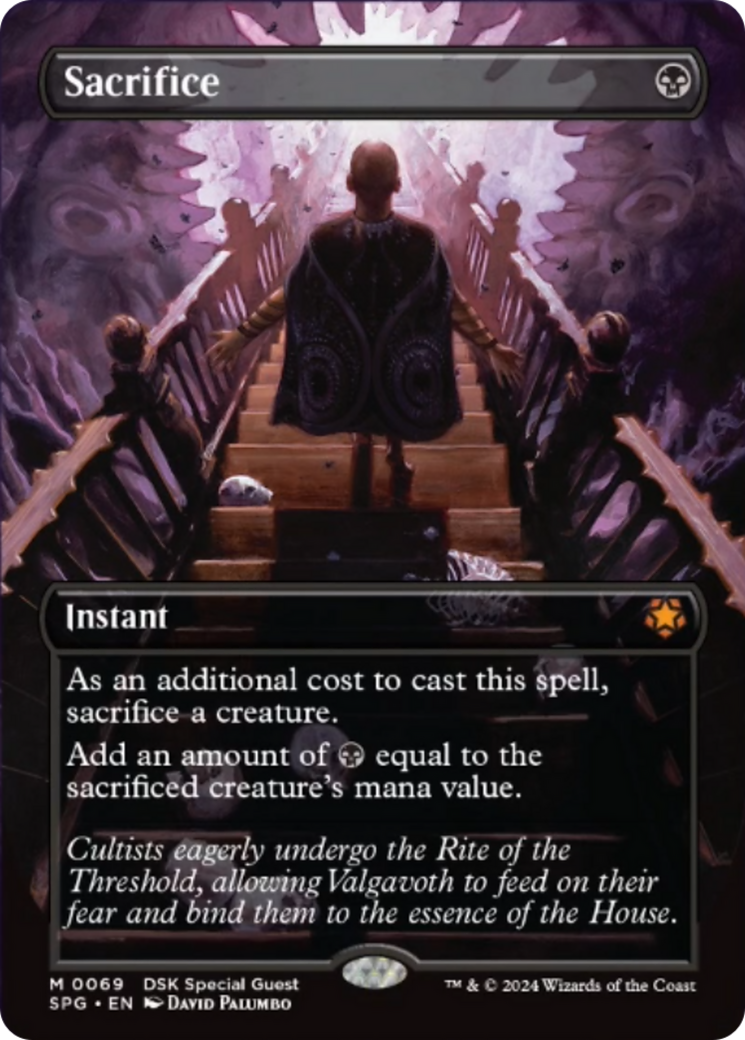 Sacrifice (Borderless) [Duskmourn: House of Horror Special Guests] | Shuffle n Cut Hobbies & Games