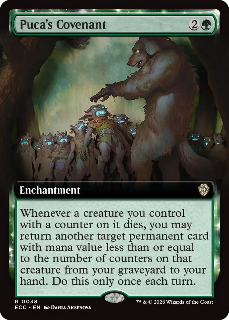 Puca's Covenant (Extended Art) [Lorwyn Eclipsed Commander] | Shuffle n Cut Hobbies & Games