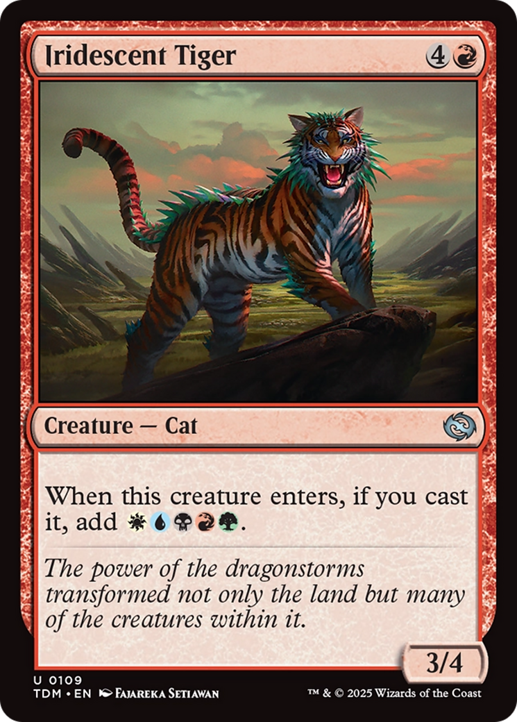 Iridescent Tiger [Tarkir: Dragonstorm] | Shuffle n Cut Hobbies & Games