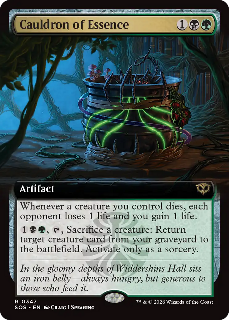 Cauldron of Essence (Extended Art) [Secrets of Strixhaven] | Shuffle n Cut Hobbies & Games