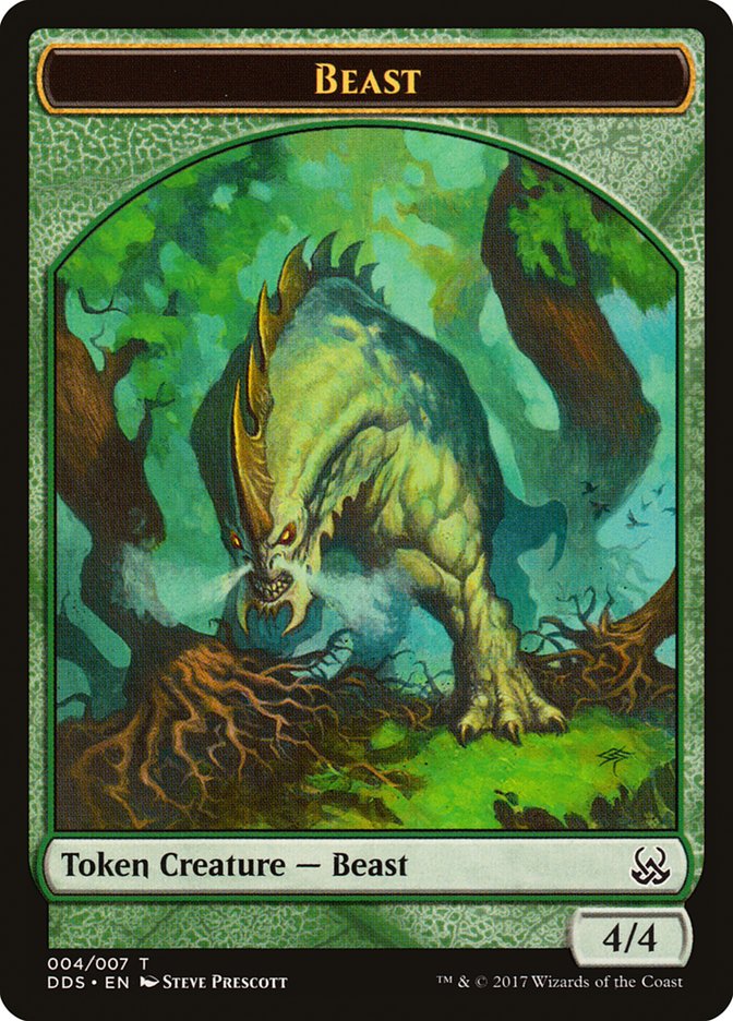 Beast Token [Duel Decks: Mind vs. Might Tokens] | Shuffle n Cut Hobbies & Games