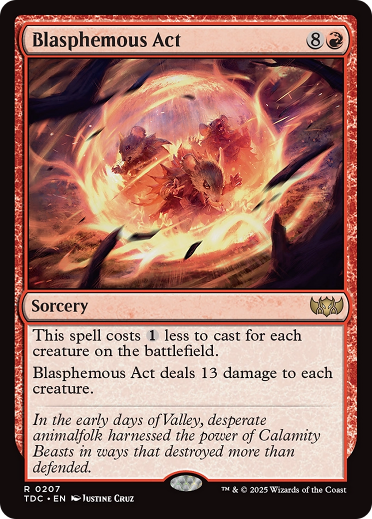 Blasphemous Act [Tarkir: Dragonstorm Commander] | Shuffle n Cut Hobbies & Games