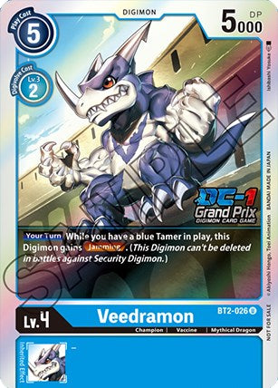 Veedramon [BT2-026] (DC-1 Grand Prix) [Release Special Booster Promos] | Shuffle n Cut Hobbies & Games
