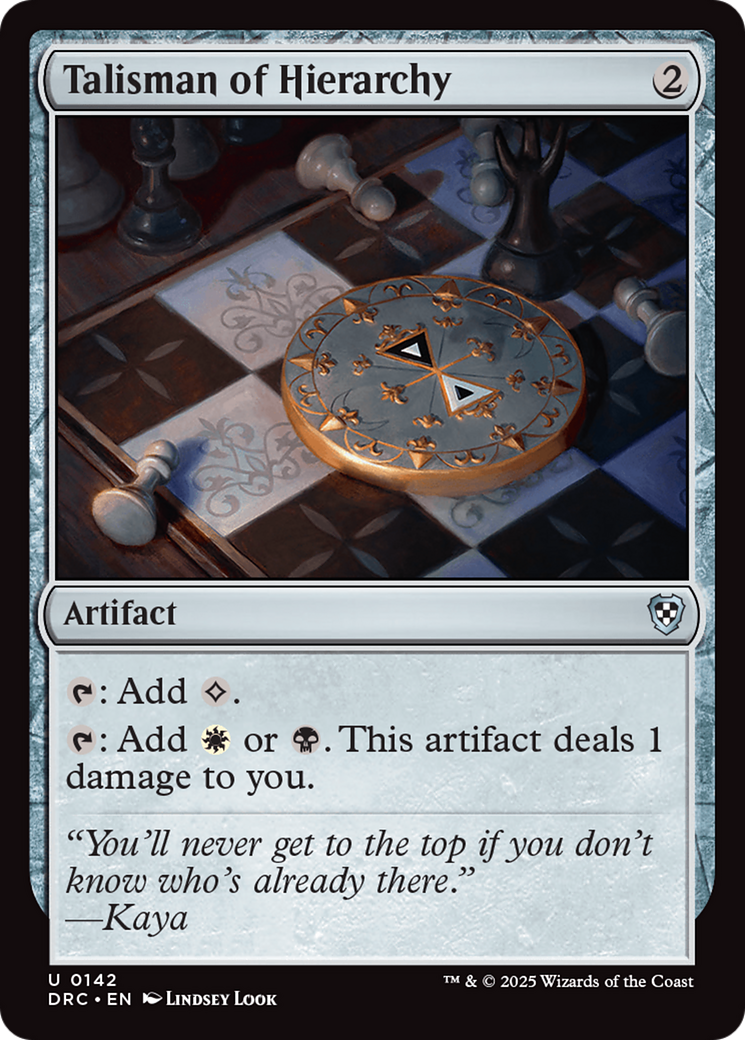 Talisman of Hierarchy [Aetherdrift Commander] | Shuffle n Cut Hobbies & Games