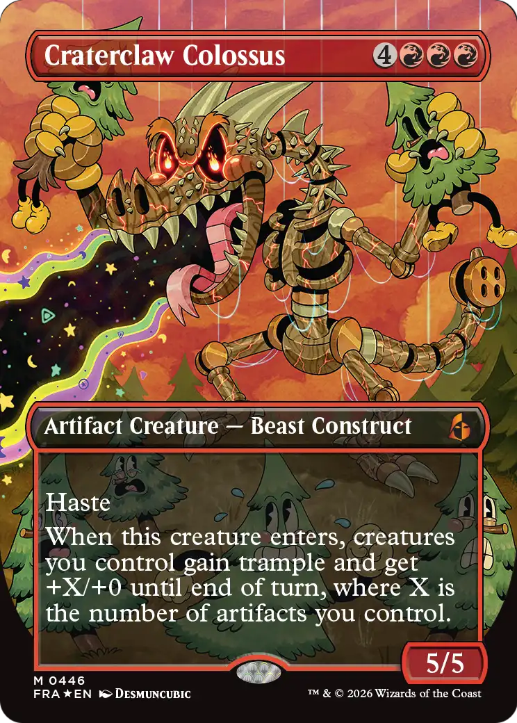 Craterclaw Colossus (Borderless) (0446) [Reality Fracture] | Shuffle n Cut Hobbies & Games