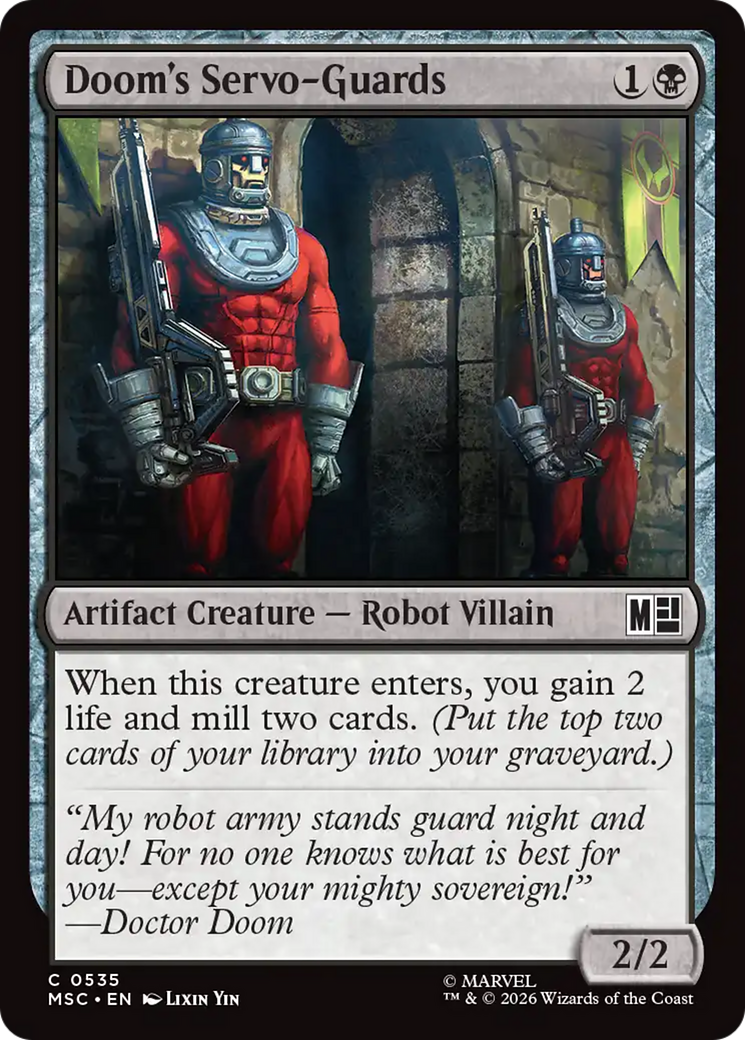 Doom's Servo-Guards [Marvel Super Heroes Commander] | Shuffle n Cut Hobbies & Games