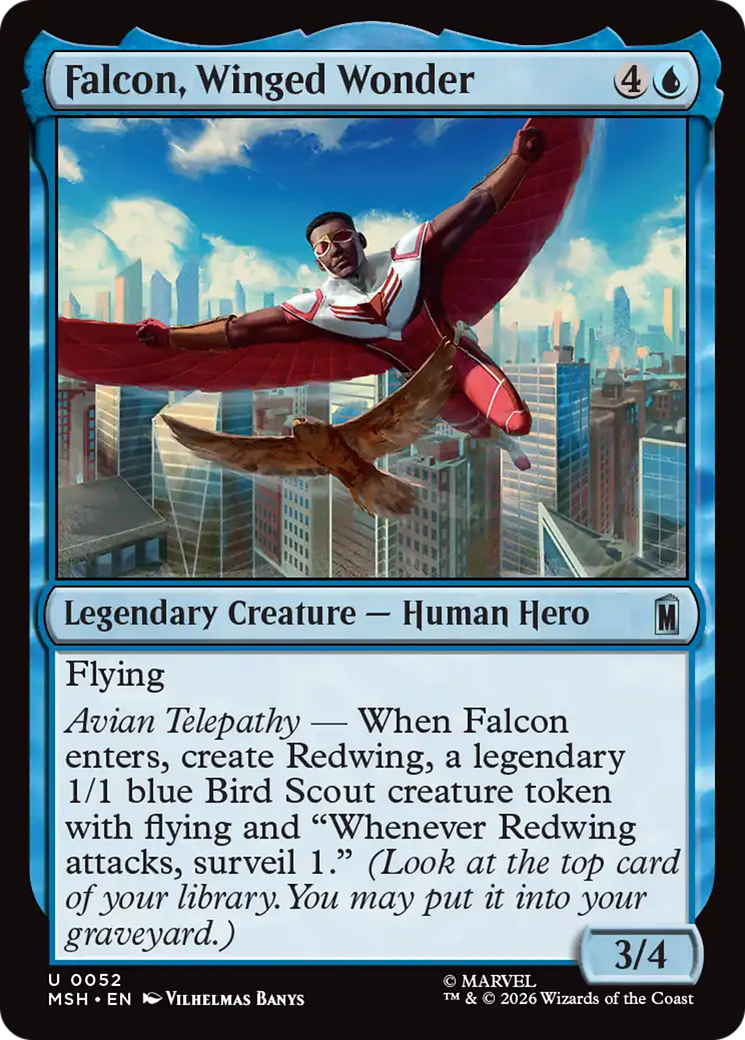 Falcon, Winged Wonder [Marvel Super Heroes] | Shuffle n Cut Hobbies & Games