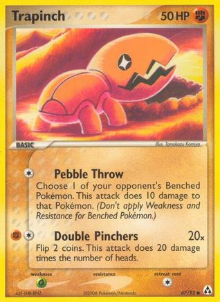 Trapinch (67/92) (Stamped) [EX: Legend Maker] | Shuffle n Cut Hobbies & Games