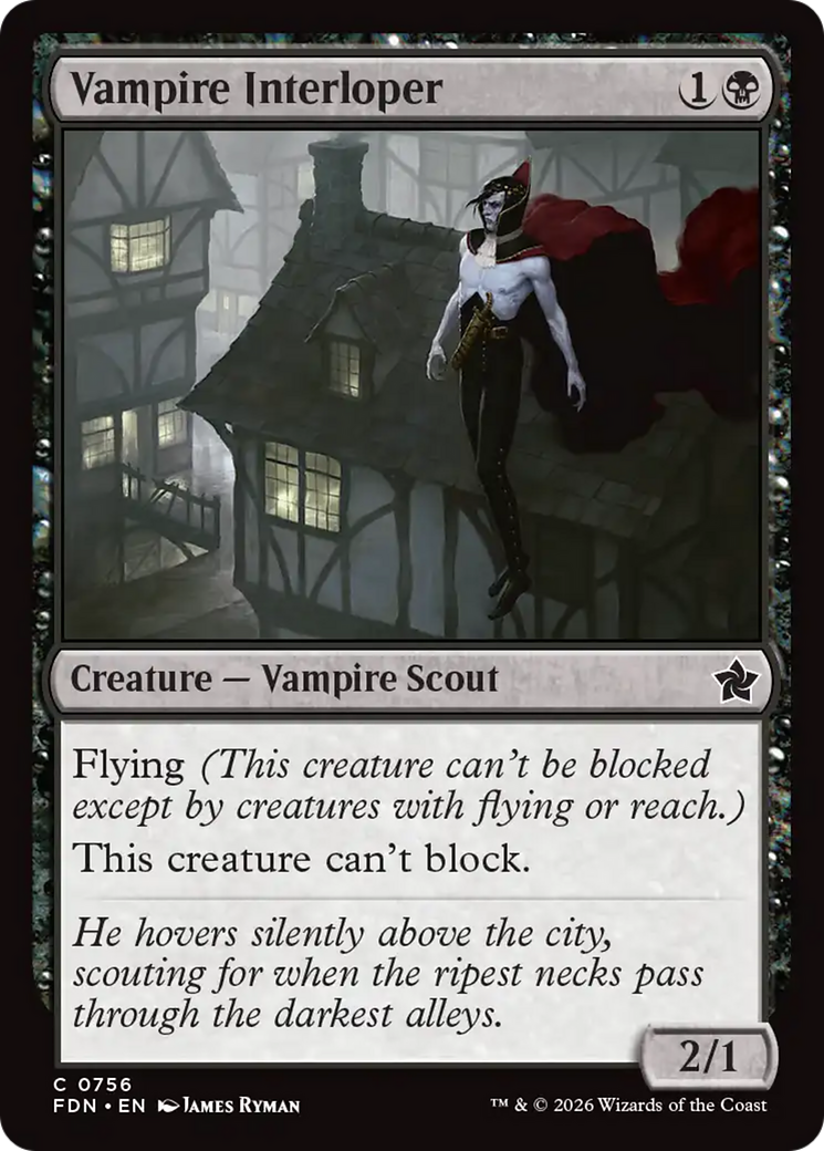 Vampire Interloper (0756) [Foundations] | Shuffle n Cut Hobbies & Games