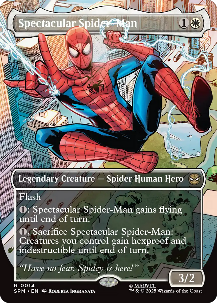 Spectacular Spider-Man (Borderless) [Marvel's Spider-Man] | Shuffle n Cut Hobbies & Games