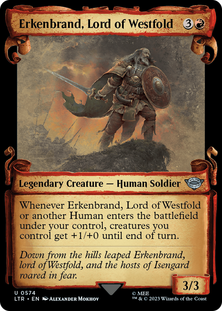 Erkenbrand, Lord of Westfold [The Lord of the Rings: Tales of Middle-Earth Showcase Scrolls] | Shuffle n Cut Hobbies & Games