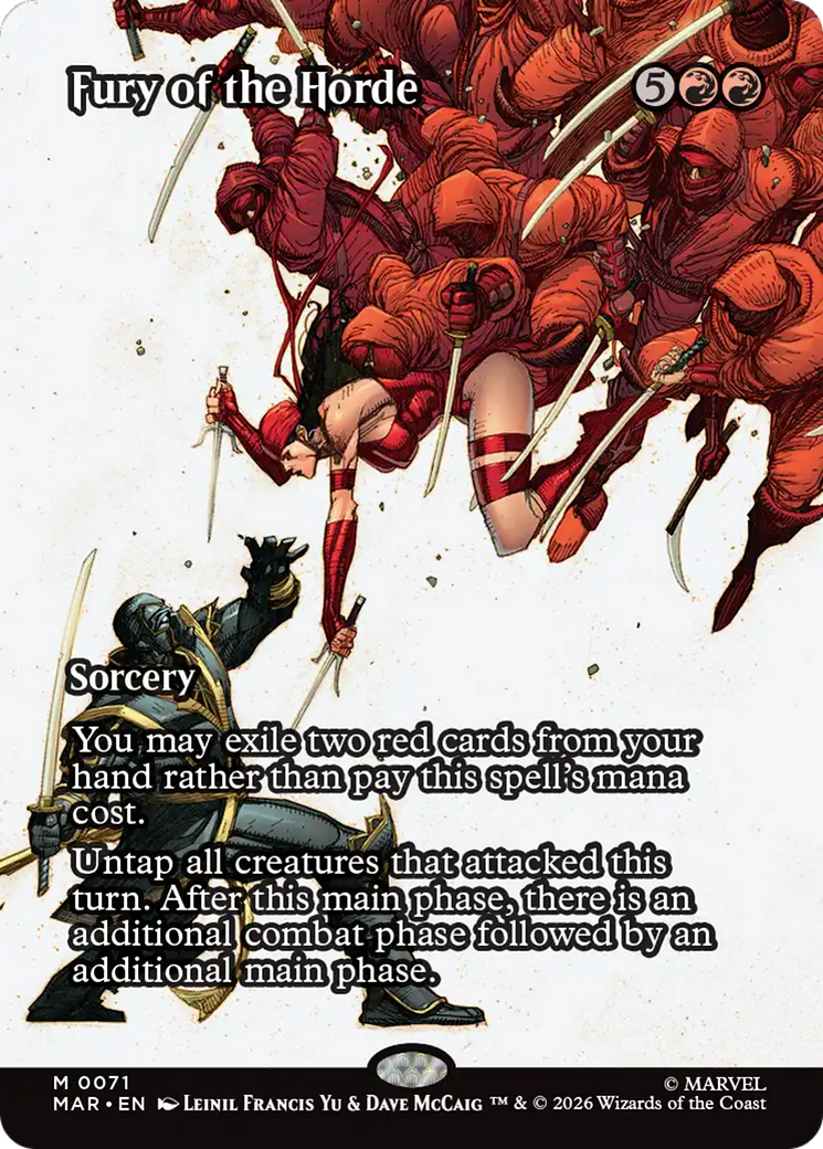 Fury of the Horde (Borderless) [Marvel Universe: Eternal-Legal] | Shuffle n Cut Hobbies & Games