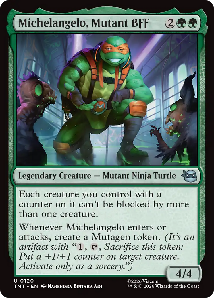 Michelangelo, Mutant BFF [Teenage Mutant Ninja Turtles] | Shuffle n Cut Hobbies & Games