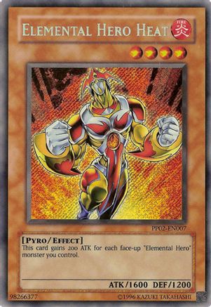 Elemental HERO Heat [PP02-EN007] Secret Rare | Shuffle n Cut Hobbies & Games