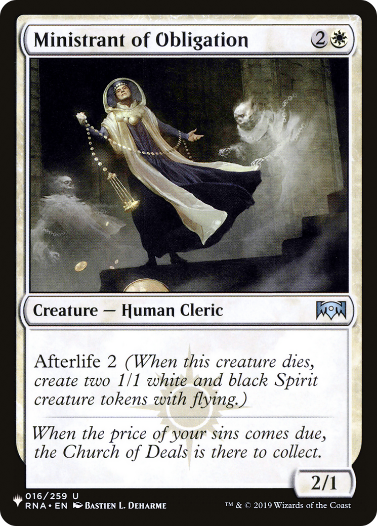 Ministrant of Obligation [The List] | Shuffle n Cut Hobbies & Games