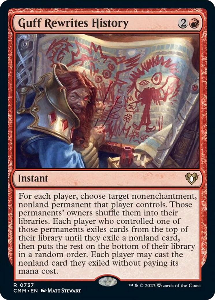 Guff Rewrites History [Commander Masters] | Shuffle n Cut Hobbies & Games