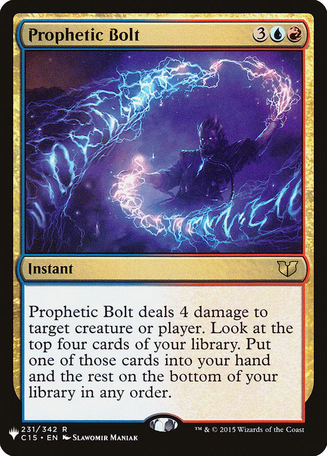 Prophetic Bolt [The List] | Shuffle n Cut Hobbies & Games