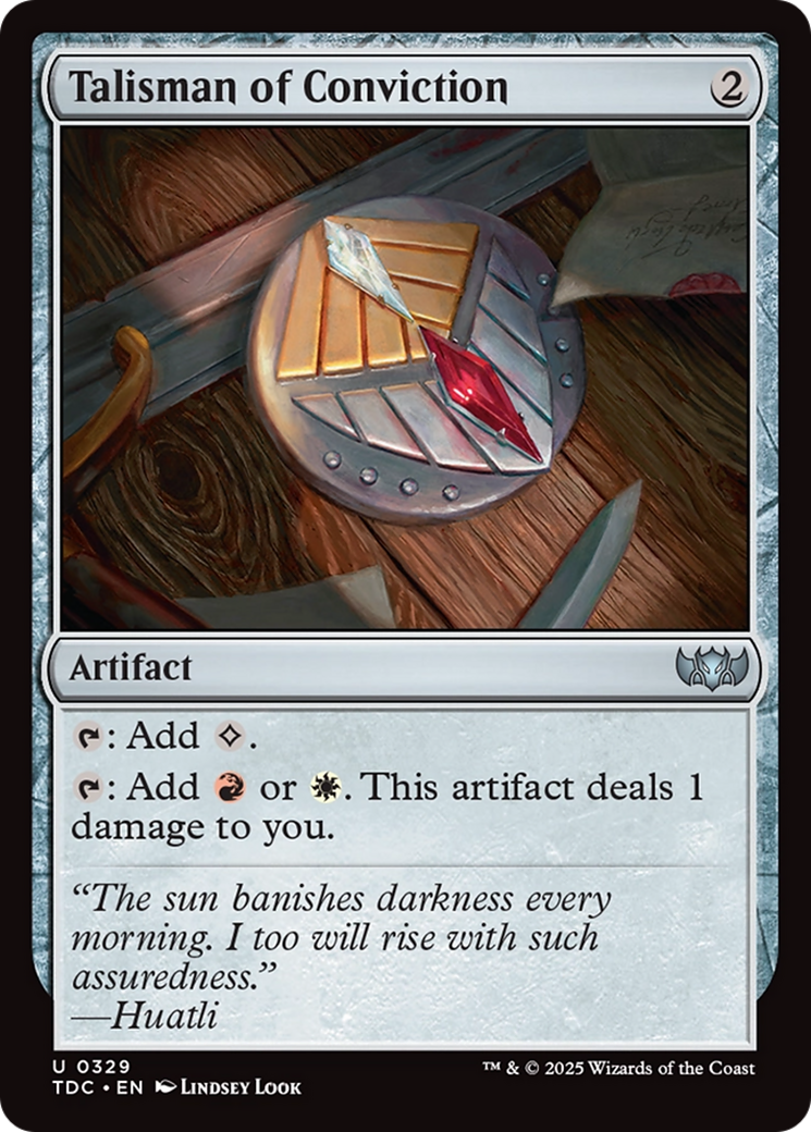 Talisman of Conviction [Tarkir: Dragonstorm Commander] | Shuffle n Cut Hobbies & Games