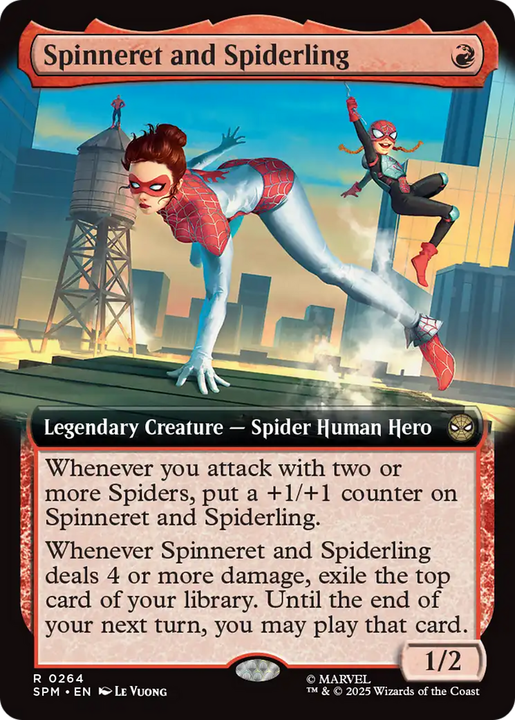 Spinneret and Spiderling (Extended Art) [Marvel's Spider-Man] | Shuffle n Cut Hobbies & Games
