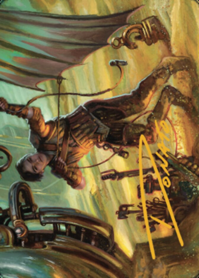 Mishra, Excavation Prodigy Art Card (Gold-Stamped Signature) [The Brothers' War Art Series] | Shuffle n Cut Hobbies & Games