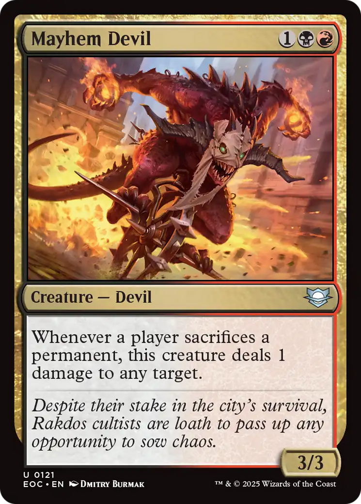 Mayhem Devil [Edge of Eternities Commander]