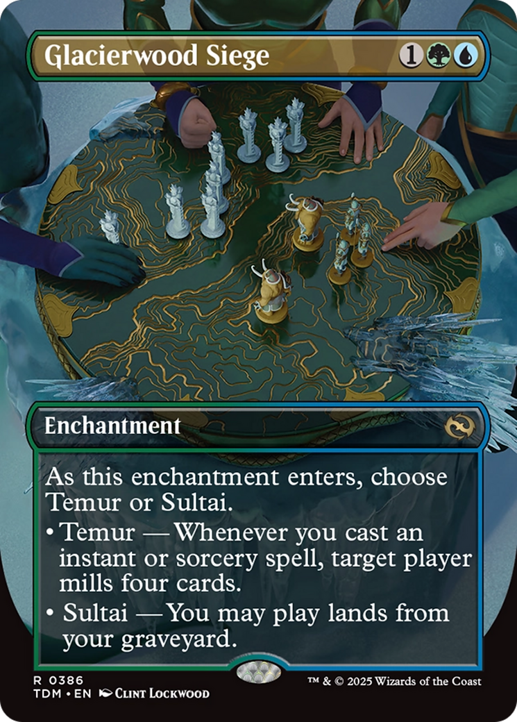 Glacierwood Siege (Borderless) [Tarkir: Dragonstorm] | Shuffle n Cut Hobbies & Games