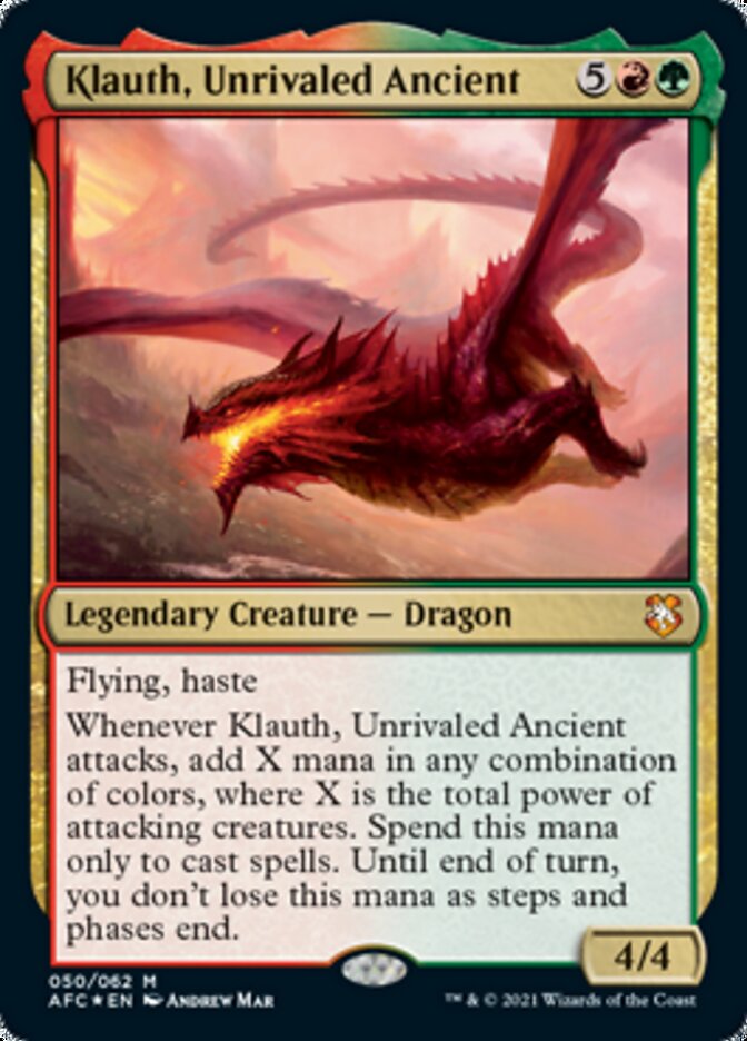 Klauth, Unrivaled Ancient [Dungeons & Dragons: Adventures in the Forgotten Realms Commander] | Shuffle n Cut Hobbies & Games
