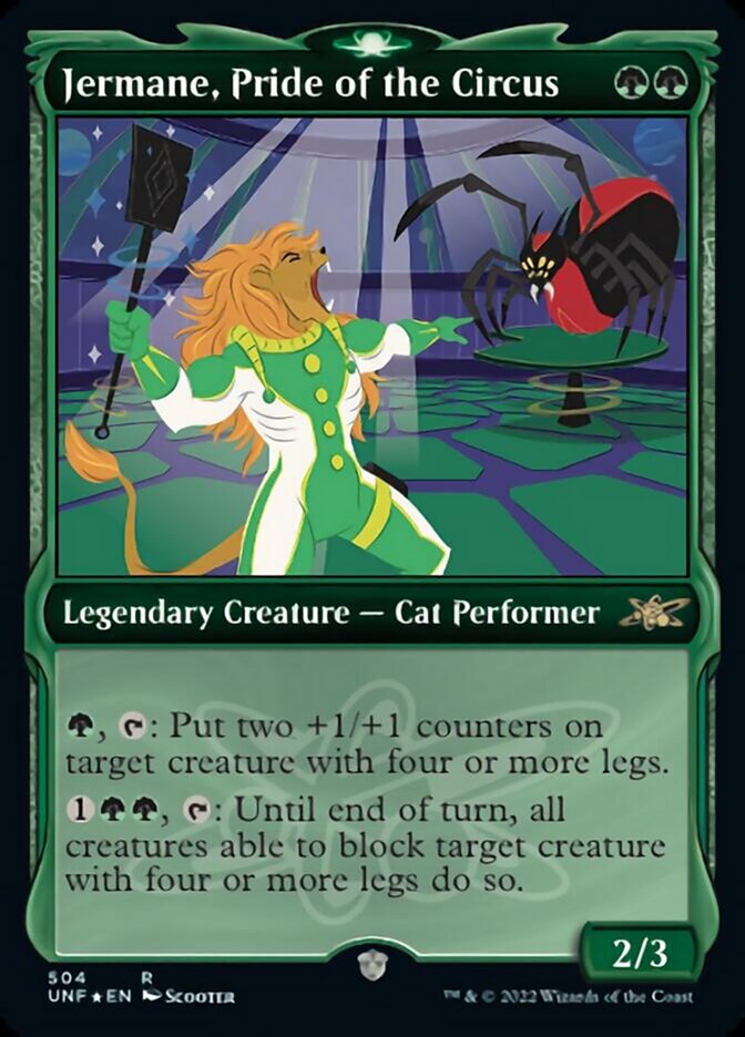 Jermane, Pride of the Circus (Showcase) (Galaxy Foil) [Unfinity] | Shuffle n Cut Hobbies & Games