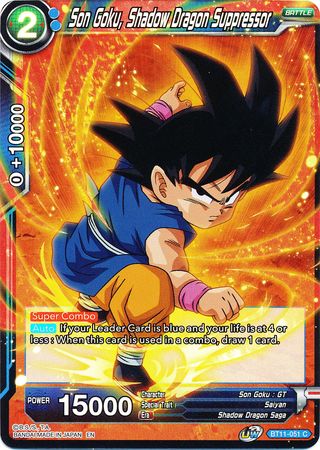 Son Goku, Shadow Dragon Suppressor (BT11-051) [Vermilion Bloodline 2nd Edition] | Shuffle n Cut Hobbies & Games