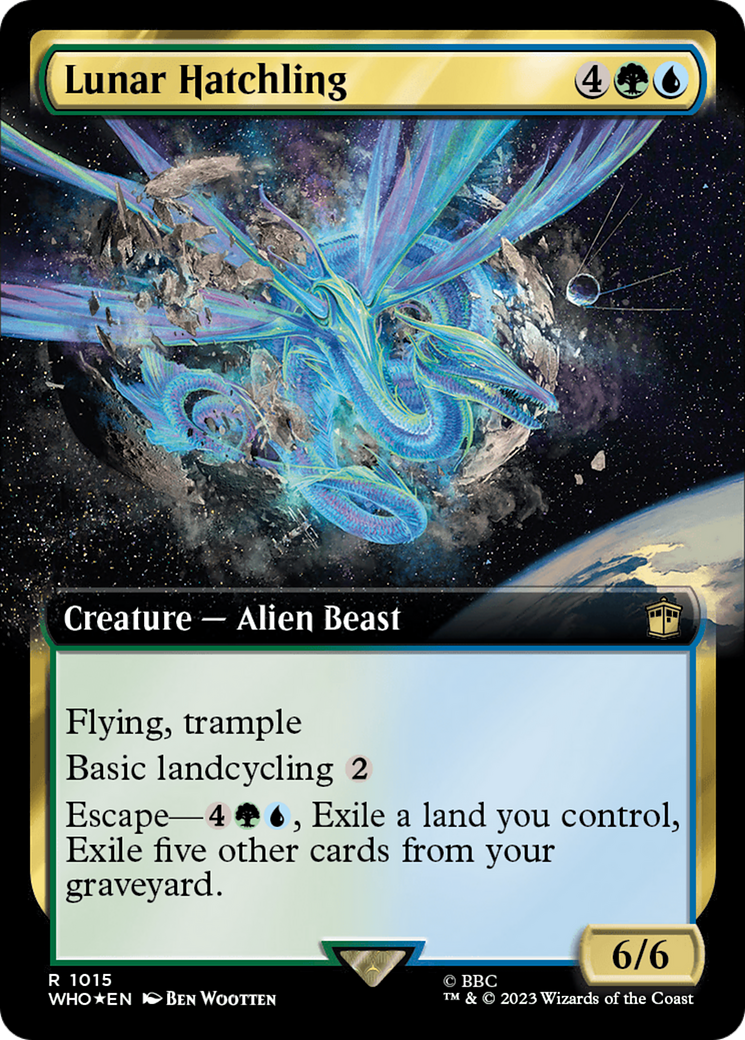 Lunar Hatchling (Extended Art) (Surge Foil) [Doctor Who] | Shuffle n Cut Hobbies & Games