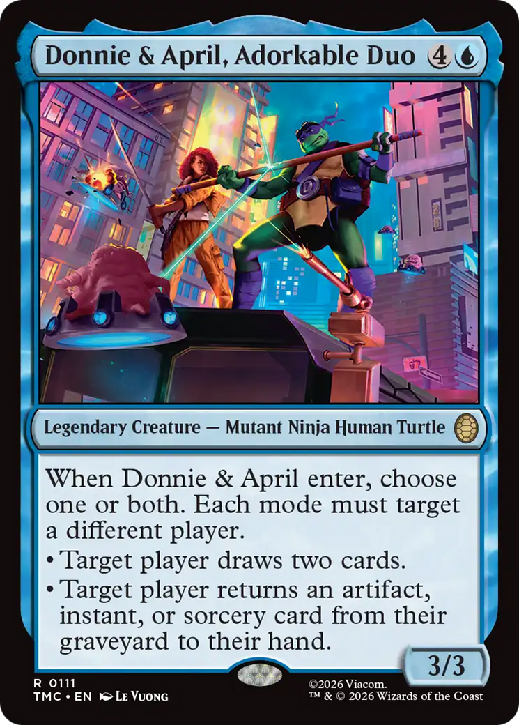 Donnie & April, Adorkable Duo [Teenage Mutant Ninja Turtles Commander] | Shuffle n Cut Hobbies & Games